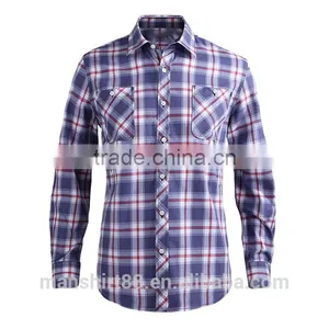 2017 New Fashion Causal Shirt for Men 100% Cotton Flannel Shirt thumbnail-2