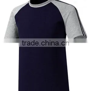 Cotton Red&white Two Tone Plain t Shirt for Men thumbnail-3