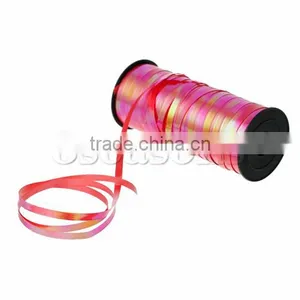 Plastic Party Festival Curling Balloon Ribbon Red 5mm thumbnail-1