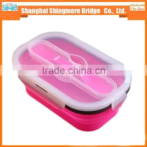 2017 China Supplier Hot Sales Good Quality Silicone Bento Lunch Box thumbnail-2