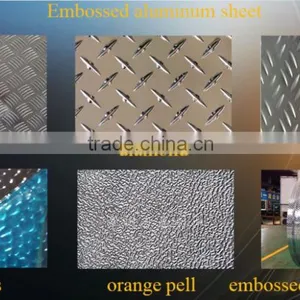 1050 1060 1100 3003 Tread Plate /embossed Aluminium Price for Automobile Floor and Decoration thumbnail-1