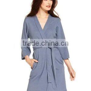 Fancy Cheap Womens Modal Black Bridal Bath Spa Robes thumbnail-3
