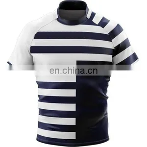 Wholesale Rugby Uniforms Sublimation Dye Sublimation Shirts Made in China thumbnail-1