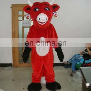 NO.3565 Red Earrings Cattle Mascot Costume thumbnail-1