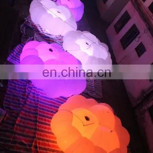 Best Price Inflatable LED Light Clouds Hanging Wedding/Party Decoration Cloud On Sale thumbnail-3