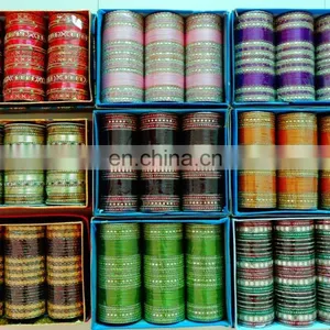 Indian Dulhan Metal Kangan - Wholesale Wedding Metal Bangles - Traditional Metal Bangle thumbnail-4