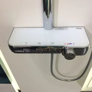 AT-P003 Shower Systems With Platform Stainless Steel Shower Set Chrome Colour 3 Functions Foshan Supplier thumbnail-4