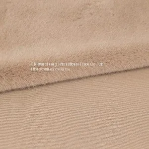 HIGH QUALITY 100% POLYESTER FAKE FUR FABRIC ,FAUX RABBIT FUR FOR COAT,BLANKETS,JACKET FABRIC thumbnail-1