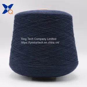 Dark Blue 0.035 Micron Stainless Steel Fine Wire Twist With Ne32/2ply Combed Cotton Yarn for Knitting Touchscreen Glove-XT11105 thumbnail-3
