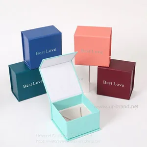 Cheap Price High Quality Small Recycled Cardboard Necklace Packaging Jewelry Ring Boxes With Custom Logo. thumbnail-4