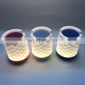 Wireless Speaker Bedside Night Light Smart Touch Control Portable Bluetooth Speaker Night Light With Usb Charging thumbnail-5