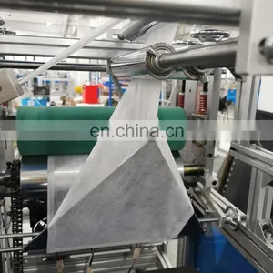 400*160mm 520*160mm Automatic Disposable Non Woven Overshoes Making Machine thumbnail-2