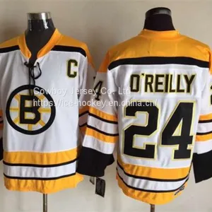 Boston Bruins #24 O'Reilly Throwback White Jersey thumbnail-1