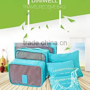 Packing Cubes And Pouches - The Most Light and Handy Travel Cube Set - Set of 6 - Durable, Compact, Multifunctional, Lightweigh thumbnail-6