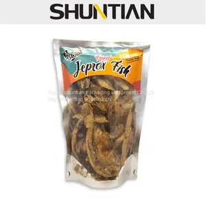 Wholesale Recycled Dry Fish Heat Seal Stand up Bags With Window thumbnail-1