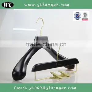 HA6809 Luxury Beech Wood Hanger Tops Coat Hanger Pants Hanger thumbnail-2