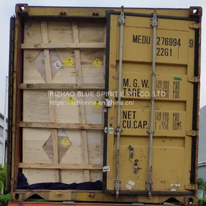Disinfectant 200g Tablet in 5kg Bags Into 1000kg Catons With Pallet Total 21mt per One Container 20' CAS NO.: 87-90-1 thumbnail-2