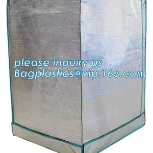 Aluminum Foil Bubble Insulation Material Vapour Barrier Pallet Cover, Thermal Insulated Pallet Blankets, thumbnail-1