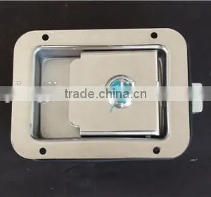 03115S Truck or Trailer Flush Mount Polished Stainless Steel Key-Locking Recessed Toolbox Cam Lock thumbnail-1