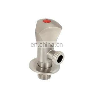 LIRLEE Durable Factory Price Full Turn Bathroom Stainless Steel Angle Valve 1/2 thumbnail-1