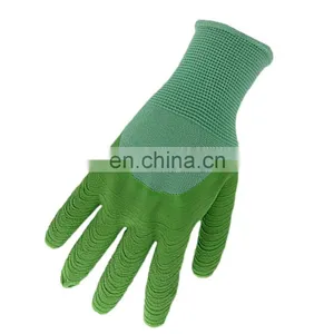 Industrial Safety Rubber Hand Protective Wholesale Construction Anti Slip Grip Heavy Duty Latex Coated Working Gloves thumbnail-1