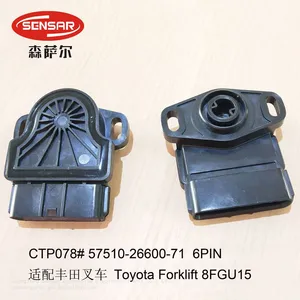 Toyota Forklift 8FGU15 Parts Throttle Position Sensor 57510-26600-71 6PIN thumbnail-1