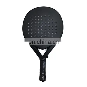 Wholesale Factory Custom DIY Logo Padel Racket Carbon Fiber 3K 12K 18K Soft EVA Professional Carbon Beach Rackets thumbnail-3