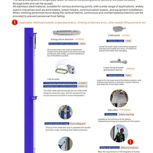 8mm Vertical Lifeline for Monopoles and High Mast Working at Height Safety thumbnail-4