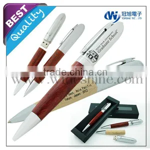Wooden Pen Set Usb Stick 16gb , Made in Taiwan, Promotion Pen Drive thumbnail-1