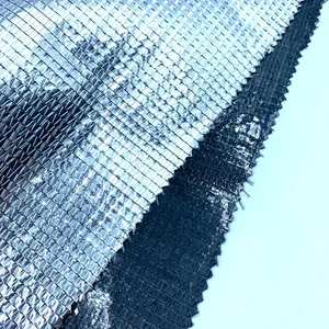 Black and Silver Aluminum Full Shading Reflect Sun Greenhouse Thermal Screen Curtain Light Blocked thumbnail-5