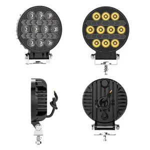 New Motorcycle LED Spotlight Four-Bead Lens 6000K Electric Vehicle Light Integrated Far Angel Eye Flashing External Modified thumbnail-2