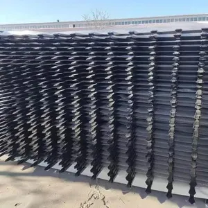 Wholesale Price Galvanized Steel Fence for Villa Residential Backyard Modern Rust-proof Black Fence thumbnail-6