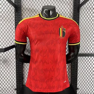 2627 Belgium Home Player Version Jersey, Same Style as the World Cup in USA, Canada, and Mexico, High Quality, Low Price, Short Sleeve Soccer Shirt thumbnail-1