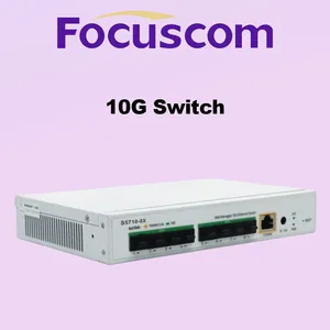10G L3 Managed Fiber Switch, 8-Port 10G SFP+ High-Performance Stackable Enterprise Network Switch Focuscom S5720-8X thumbnail-2
