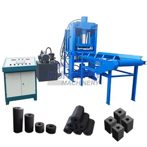 Sugarcane Bagasse Briquetting Machine Automatic Hookah Charcoal Hydraulic Forming Machine EPC thumbnail-1