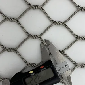 Customized Safety Kids Outdoor Playground Climbing Net With 5mm Galvanized Steel Cable, 2.5m Height, Powder Coated Frame thumbnail-2