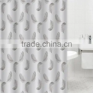 Polyester Chinese Knot Printed Waterproof Shower Curtain for Hotel Family thumbnail-6