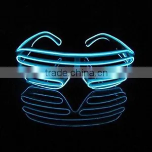 EL Light Wire Flashing Shutter Shades Glasses thumbnail-1