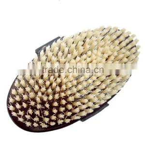 Wooden Beard Brush With Leather Handle thumbnail-1