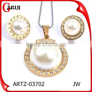 Latest Products In Market Pearl Earring Designs Jewerly Sets Women thumbnail-1