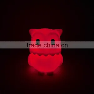 2015 New Design Small Size New Design Vynil Owl Anime Figure Led Light Toys thumbnail-5