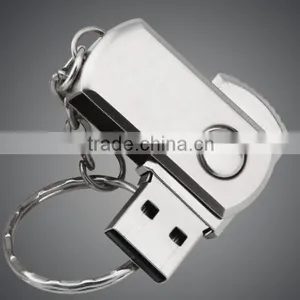 Silver Metal USB Pendrive 32gb Swivel USB for Promotion thumbnail-1