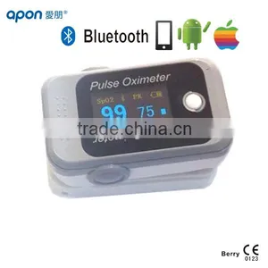 CE Approved Blood Oxygen Monitor Bluetooth Finger Pulse Oximeter thumbnail-1