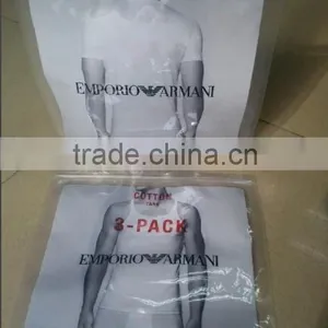 Wholesale Transparent T-shirt Packaging Plastic Bag With Zip Lock For Underwear Quality Choice thumbnail-1