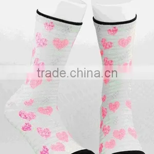 Bulk Wholesale Stock Lot Footwear Candy Color Socks for Women Dress thumbnail-5