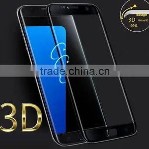 2016 Perfect Silk Print Colors Full Cover Screen Protector For Samsung Galaxy S7 Edge Curved Tempered Glass. thumbnail-1