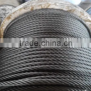 Ungalvanized Wire Ropes, 6*25Fi+IWRC Steel Wire Rope thumbnail-1