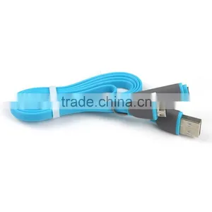 Factory Wholesale 2 in 1 Data Cable USB Charger Connector for Iphone thumbnail-4