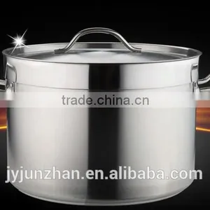 Large Stainless Steel Cooking Pot With 3 Ply Bottom and Low Price-- Guangdong Junzhan thumbnail-5