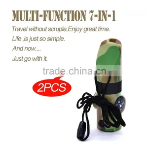 Camping Mess Kit Multi-functional 7 in 1 Outdoor Training Tool Safety Help With Nylon Lanyard Trending Hot Products 2016 for Usa thumbnail-6